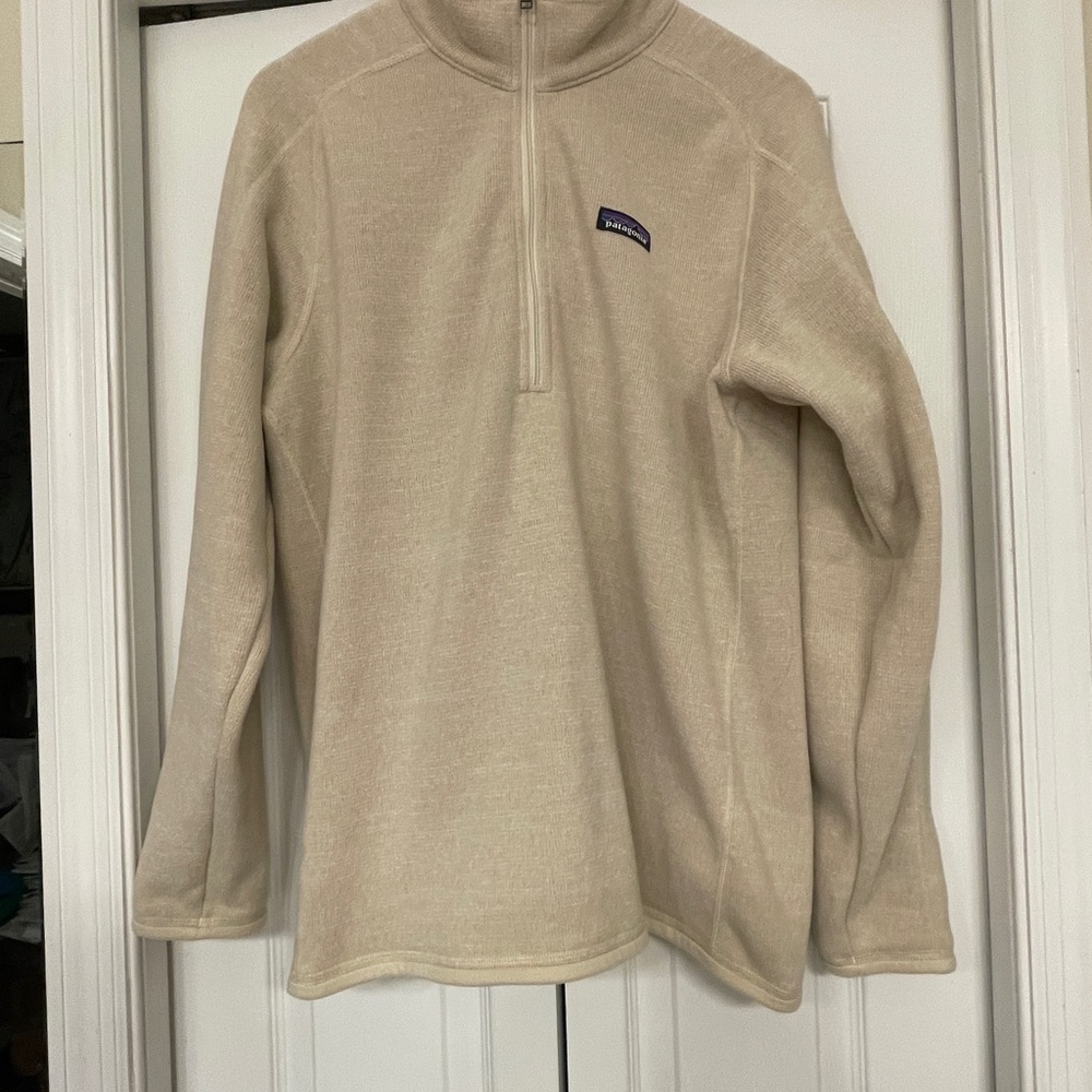 Patagonia Women's Cream 1/4 zip Better Sweater